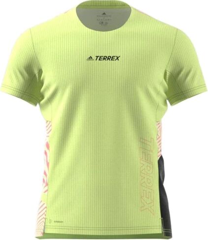 Adidas Men's Terrex AGR Pro Aeroready Running Short Sleeve Tee, Pulse Lime in Saudi Arabia