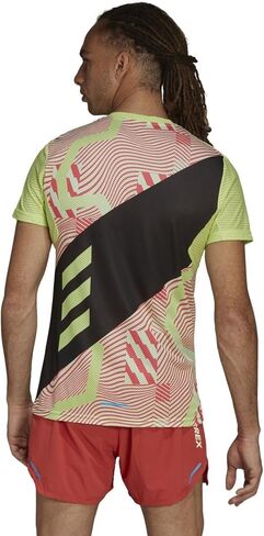 Adidas Men's Terrex AGR Pro Aeroready Running Short Sleeve Tee, Pulse Lime in Saudi Arabia