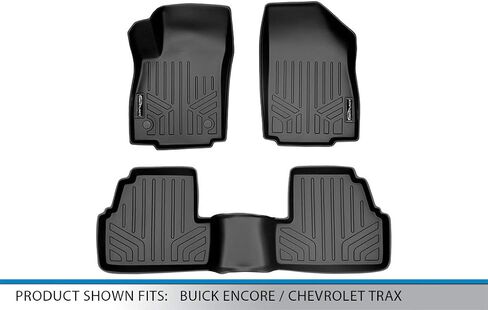Smartliner Custom Fit Floor Mats 2 صف بطانة متوافقة مع 2013-2022 Buick Encore in Saudi Arabia