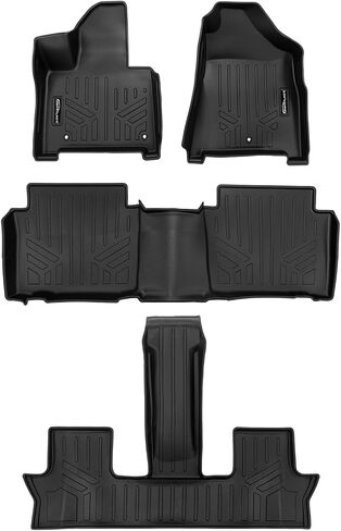 Smartliner All Weather Custom Fit 3 ROW ROW LINER SET متوافقة مع 2024-2025 HYUNDAI SANTA FE HYBRID in Saudi Arabia