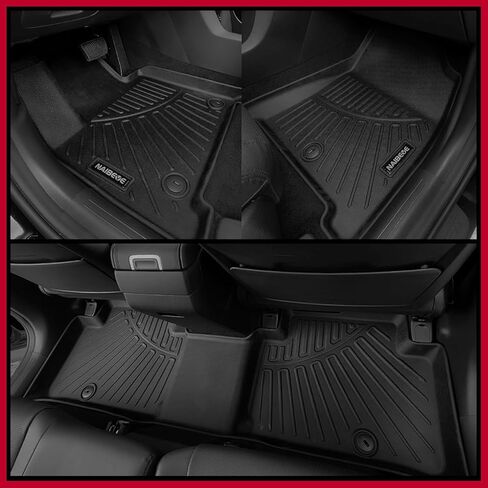 Naibeve Floor Mats for 2022 2023 2024 Ford Transit (All Models w/Vinyl Floors) - All Weather for Ford Transit Floor Mats Liners Front Row Waterproof Interior Accessories in Kuwait