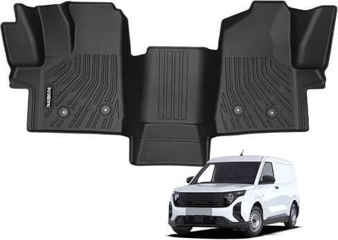 Naibeve Floor Mats for 2022 2023 2024 Ford Transit (All Models w/Vinyl Floors) - All Weather for Ford Transit Floor Mats Liners Front Row Waterproof Interior Accessories in Kuwait