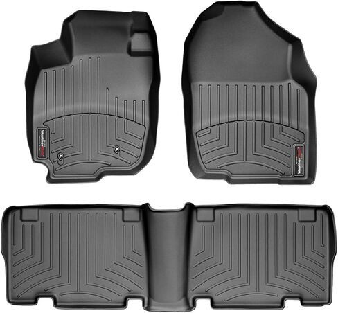WeatherTech Custom Fit FloorLiners for Toyota RAV4-1st & 2nd Row (46072-1-2), Grey in Saudi Arabia