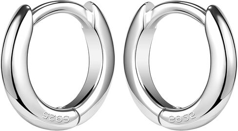 925 Sterling Silver Small Hoop Earrings for Men Nap Earrings Huggie Hoops Cartilage Hoop Earring Tiny Hoop Earrings for Women in Kuwait
