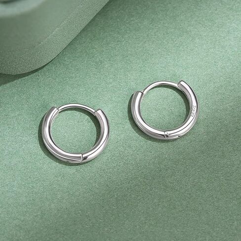 925 Sterling Silver Small Hoop Earrings for Men Nap Earrings Huggie Hoops Cartilage Hoop Earring Tiny Hoop Earrings for Women in Kuwait