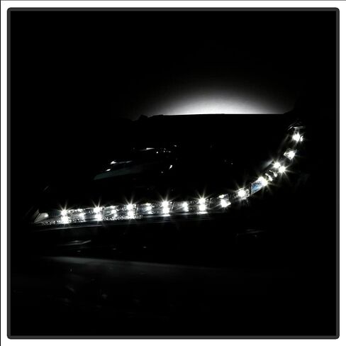 ACANII - For 2007-2009 Toyota Camry LED DRL Running Black Housing Projector Headlights Headlamps, Driver & Passenger in Saudi Arabia