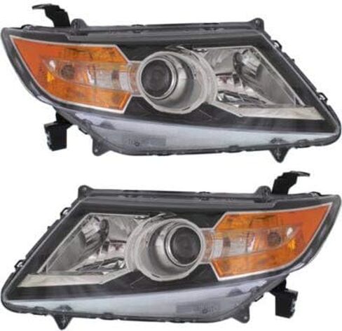 Garage-Pro Driver and Passenger Side Headlight for Honda Odyssey 2014-2017 Halogen With bulbs Fits EX, EX-L, LX, SE, Touring & Touring Elite Replaces # 33100TK8A02, 33150TK8A02 in Saudi Arabia
