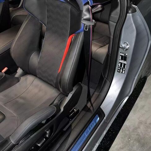 حامية جانبية مقعد الكربون M ، حالة تعزيز الخصر من الجلد الأصلي ، تقليم داخلي لـ BMW M2 M3 M4 M5 M8 G80 G81 G82 G83 G87 (Fiona Red) in Kuwait
