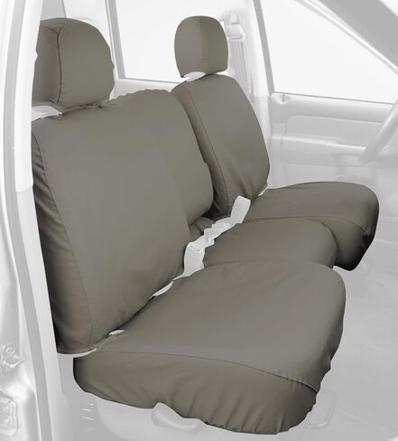Covercraft - SS3344PCCH أغطية مقاعد مقاعد مقاعد مقعد أمامية مخصصة - بنوم بولي أكوتون ، فحم الأسود in Kuwait