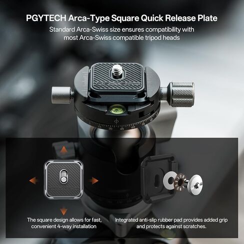 PGYTECH Camera Shoulder Strap Mount Quick Release Clamp, Aluminum Alloy QR Camera Adapter Base for Shoulder Straps Tripods Stabilizers(Only Base) in Saudi Arabia