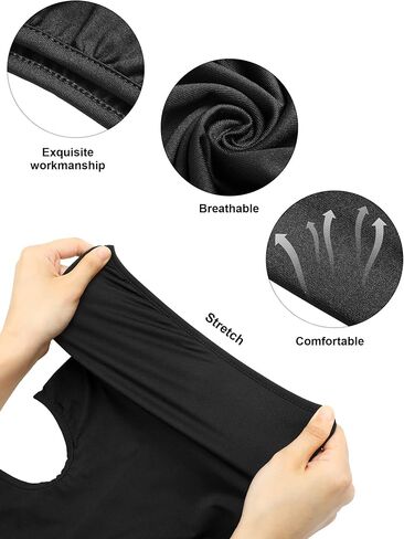 SATINIOR 9 Pieces Balaclava Full Face Mask UV Sun Protection Face Cover Summer Cooling Neck Gaiter Breathable Windproof Hood (),One Size in Kuwait