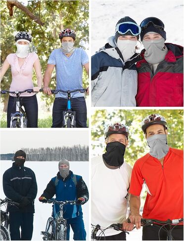 SATINIOR 9 Pieces Balaclava Full Face Mask UV Sun Protection Face Cover Summer Cooling Neck Gaiter Breathable Windproof Hood (),One Size in Kuwait