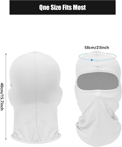 SATINIOR 9 Pieces Balaclava Full Face Mask UV Sun Protection Face Cover Summer Cooling Neck Gaiter Breathable Windproof Hood (),One Size in Kuwait
