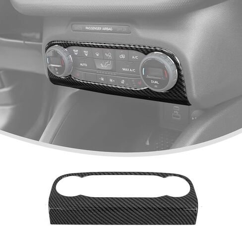 Linskip Control Control Ascent Trim متوافق مع 2024 2023 2022 2021 Ford Bronco Sport ، غطاء وحدة التحكم للملحقات الداخلية لـ Bronco Sport (ألياف الكربون الأسود) in Saudi Arabia