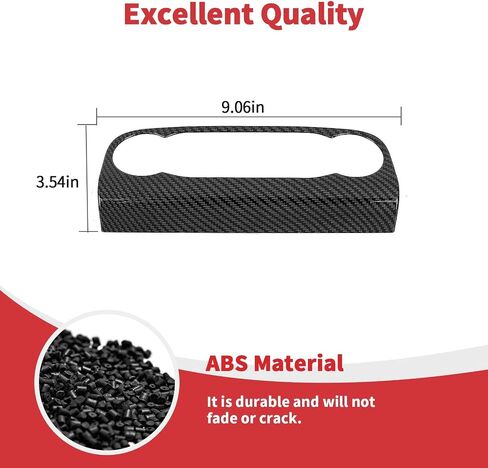 Linskip Control Control Ascent Trim متوافق مع 2024 2023 2022 2021 Ford Bronco Sport ، غطاء وحدة التحكم للملحقات الداخلية لـ Bronco Sport (ألياف الكربون الأسود) in Saudi Arabia