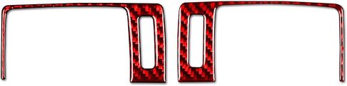 Real Carbon Fiber Wrap Center Console Water Cup Holder Trim Car Accessories Interior Aesthetic Compatible with Honda Accord 9th Gen 2013 2014 2015 2016 2017 Accessories Red in Saudi Arabia