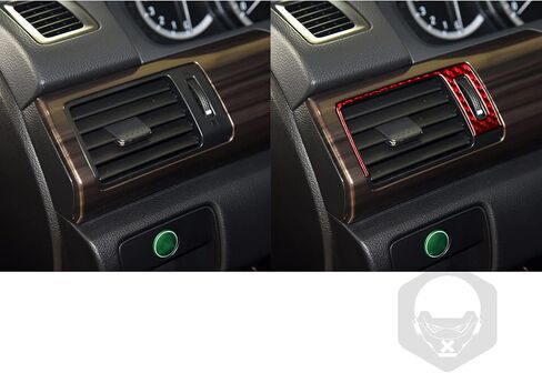 Real Carbon Fiber Wrap Center Console Water Cup Holder Trim Car Accessories Interior Aesthetic Compatible with Honda Accord 9th Gen 2013 2014 2015 2016 2017 Accessories Red in Saudi Arabia
