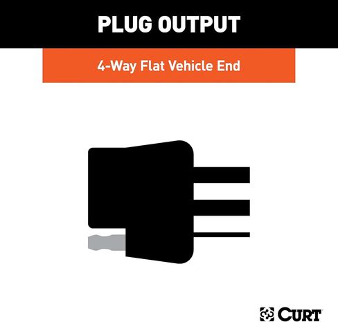 BKDK CURT 56498 Vehicle-Side Custom 4-Pin Trailer Wiring Harness, Fits Select Dodge Hornet in Saudi Arabia