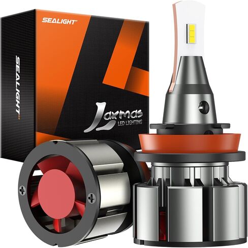 Sealight 2025 36000lm H11/H8/H9 LED لمصابيح LED ، رقائق ترقية ، طقم لامعة عالية ، 6000K أبيض بارد ، IP68 مقاوم للماء ، H11 Foglight in Saudi Arabia