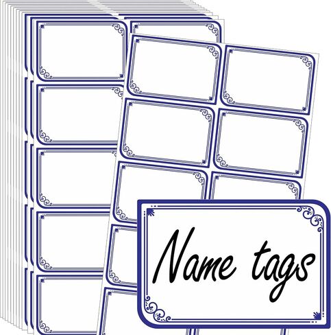 YSHIHE Name Tag Stickers 2"x 3" Rainbow Border Name Stickers 240 Pcs Adhesive Colorful Name Labels for School, Office, Home, Party, Conferences in Saudi Arabia
