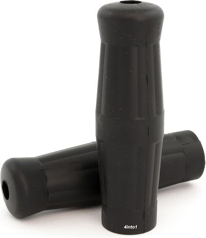 Coke Bottle Grips - Black - Fits 1" Handlebar - Vintage Motorcycle Cafe Brat Chopper Bobber in Saudi Arabia