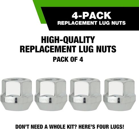 DPAccessories Zinc M12x1.25 Lug Nuts - Open End Bulge Acorn - 21mm (0.83") Tall - 19mm (3/4") Hex - Set of 20 - D2125-2308/20 in Saudi Arabia