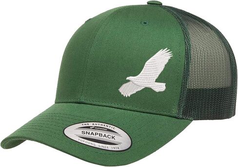 Flying Eagle Trucker Hat Men and Women | قبعة Snapback الأنيقة للرجال والنساء | قبعة شاحنة السائق الشاحن in Kuwait