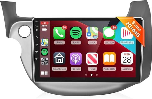 HiFi 2G+64G Radio for Honda Fit 2008-2013 Car Stereo with Wireless Carplay Android Auto,10.1 inch 1080P HD Touch Screen with Mirror Link BT FM/RDS RDS GPS WiFi Mirror Link Backup Camera MIC in Kuwait