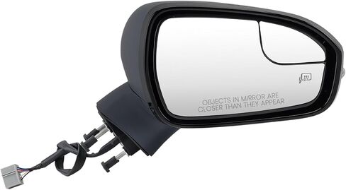 Driver Side Mirror Compatible with Ford Fusion 2013-2016 Sedan S SE SE Hybrid, Heated, with Turn Signal, Puddle Light, Blind Spot, Manual Folding, Power Mirrors Replace ‎DS7Z17683BA (Left White) in Kuwait