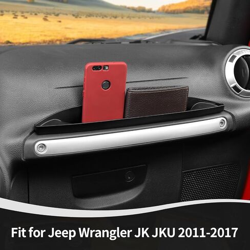 RT-TCZ لـ Wrangler JK Grab Tray Tray Handger Box Box Organizer لجيب Wrangler JK JKU 2011-2017 RED in Saudi Arabia