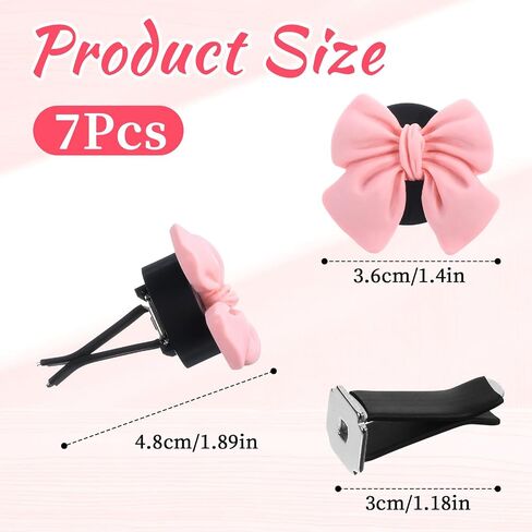 7 PCS PINK BOIN BOY CAR CAR CLIPS CUTE CAR CAR COR CLIPS CAR INDIORISIONS CAR in Saudi Arabia