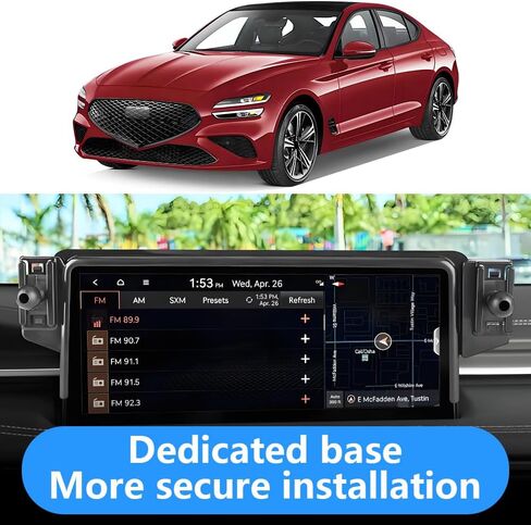 Car Phone Holder for Genesis GV70 2022-2025, GV80 2021-2024, G80 2021-2024 Auto Interior Accessories, Best Cell Phones Mount, Cellphone Mobile Cradle, Charging Screen Stand in Saudi Arabia