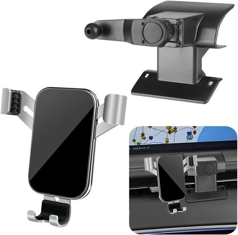 Car Phone Holder for Genesis GV70 2022-2025, GV80 2021-2024, G80 2021-2024 Auto Interior Accessories, Best Cell Phones Mount, Cellphone Mobile Cradle, Charging Screen Stand in Saudi Arabia