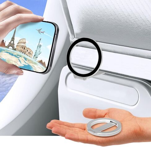 Mini Airplane Magnetic Phone Holder, MagSafe Compatible Magnetic Travel Phone Mount, Must-Have Flight Accessories, Travel Essentials in Saudi Arabia