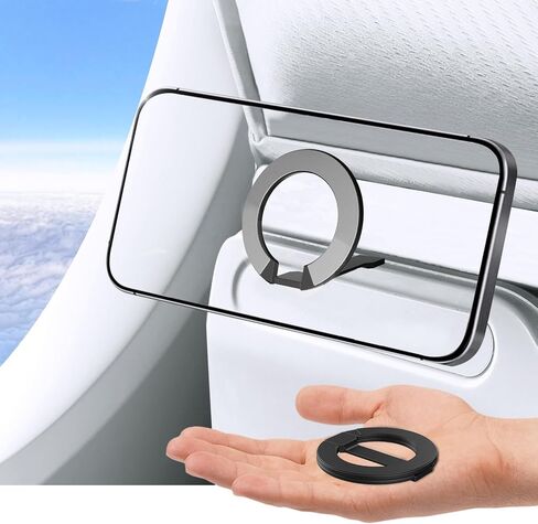 Mini Airplane Magnetic Phone Holder, MagSafe Compatible Magnetic Travel Phone Mount, Must-Have Flight Accessories, Travel Essentials in Saudi Arabia