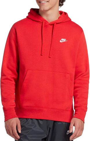 Nike Mens Club Swoosh Hoody, White, X-Large in Saudi Arabia