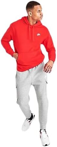 Nike Mens Club Swoosh Hoody, White, X-Large in Saudi Arabia