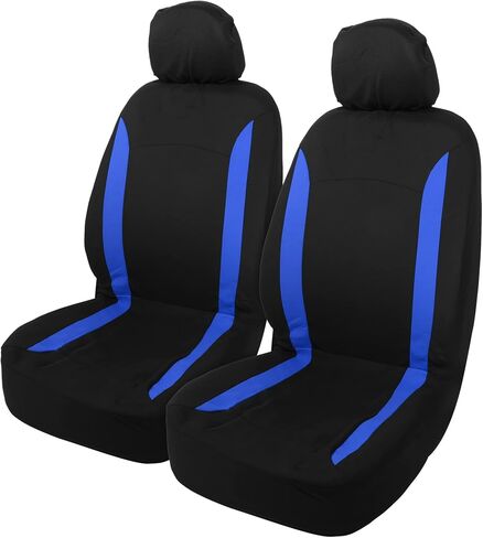 X AutoHaux 4pcs مقعد السيارة الداخلي العالمي يغطي غطاء الراحة في الرأس قابلة للغسل مسطح البوليستر إسفنجة أغطية مقعد السيارة مناسبة لشاحنات السيارات وسيارات الدفع الرباعي باللون الأسود الأحمر in Saudi Arabia