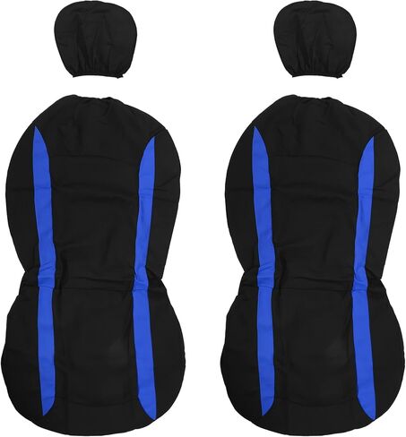 X AutoHaux 4pcs مقعد السيارة الداخلي العالمي يغطي غطاء الراحة في الرأس قابلة للغسل مسطح البوليستر إسفنجة أغطية مقعد السيارة مناسبة لشاحنات السيارات وسيارات الدفع الرباعي باللون الأسود الأحمر in Saudi Arabia