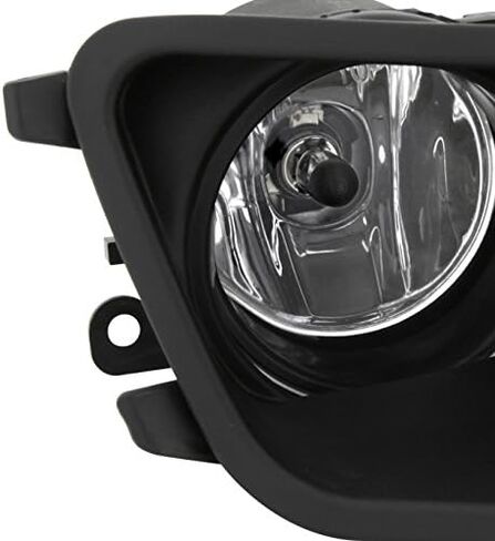 AKKON - For 10-12 Ford Mustang Black Bezel Clear Lens Bumper Driving Fog Light W/Switch + Harness + Bulbs in Saudi Arabia