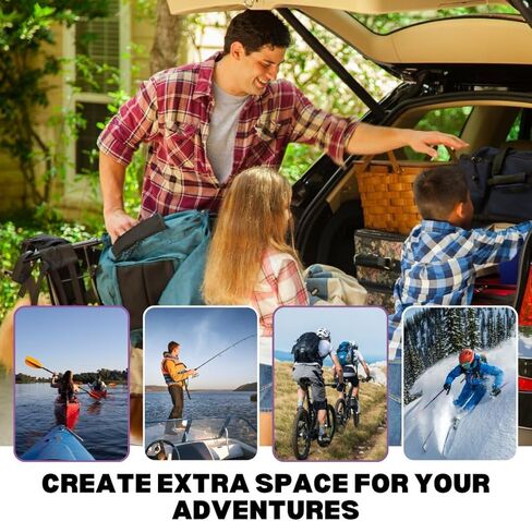 ERKUL Roof Rack Cross Bars for Hyundai Tucson 2010-2015 | Aluminum Crossbars with Anti Theft Lock for Rooftop | Compatible with Raised Rails - Black in Kuwait