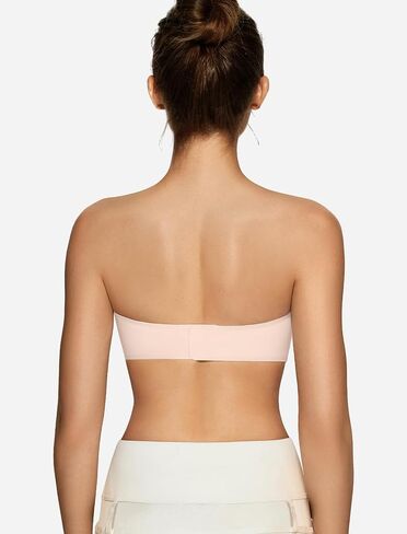Oeak Womens Brand Bras Push Up Bandeau Bra Non Slip Wireless Padded Bated Bated Seamfless Bra Bra White Large in Kuwait