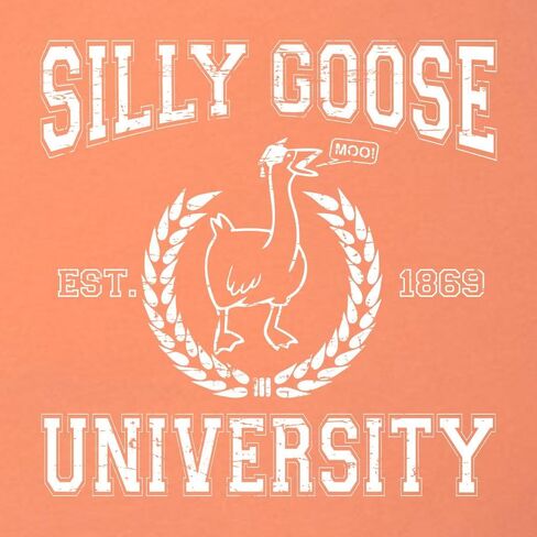 Go All Out Silly Goose University Funny Novelty Gift Idea Women V Neck T-Shirt in Kuwait