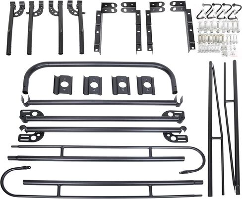 KUAFU Adjustable Truck Ladder Rack 1000lbs Weight Capacity 55-1/8"(W) x 139-5/8"(L) x 32-1/4"(H) Heavy Duty Steel Lumber Utility Kayak Rack-(2 Package) in Saudi Arabia
