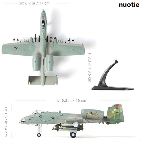 1/100 A-10 Thunderbolt II (Warthog) Attack Pre-Build Diecast Metal Aircraft Moder in Kuwait