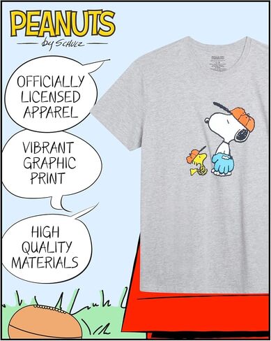 الفول السوداني Snoopy Womens و Mens الرسوم القمصان - Snoopy في جميع أنحاء طباعة طاقم الطاقم القصيرة جسيمة للجنسين للبالغين in Kuwait