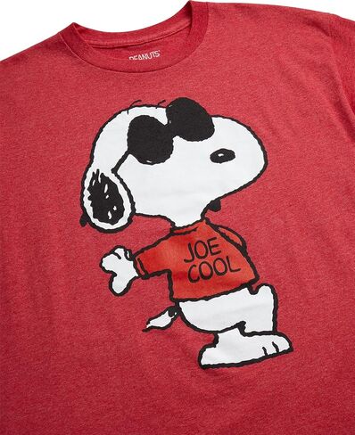 الفول السوداني Snoopy Womens و Mens الرسوم القمصان - Snoopy في جميع أنحاء طباعة طاقم الطاقم القصيرة جسيمة للجنسين للبالغين in Kuwait