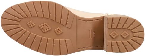 TOMS Womens Hailey Round Toe Pull On Casual Boots Ankle Low Heel 1-2" - Off White in Saudi Arabia
