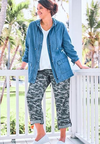 امرأة ضمن زائد الحجم سترة مقنعين خفيفة الوزن معطف كبير الحجم in Kuwait