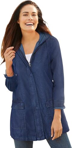 امرأة ضمن زائد الحجم سترة مقنعين خفيفة الوزن معطف كبير الحجم in Kuwait